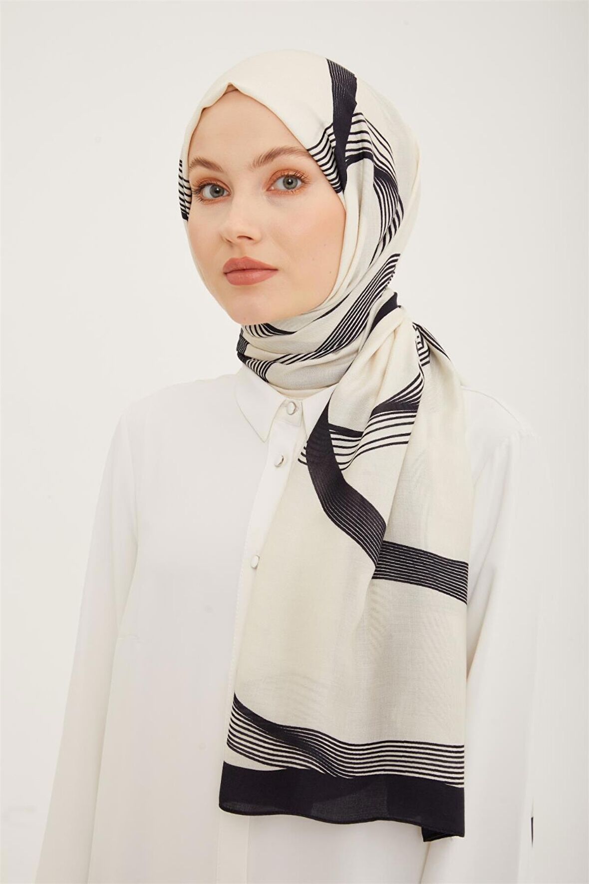 Armine Trend Geometrik Desen 077-042 Şal-01